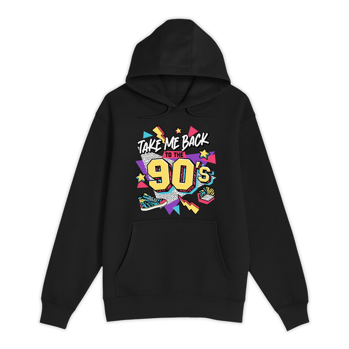 Unisex Small Black Pullover Hooded Sweatshirt
