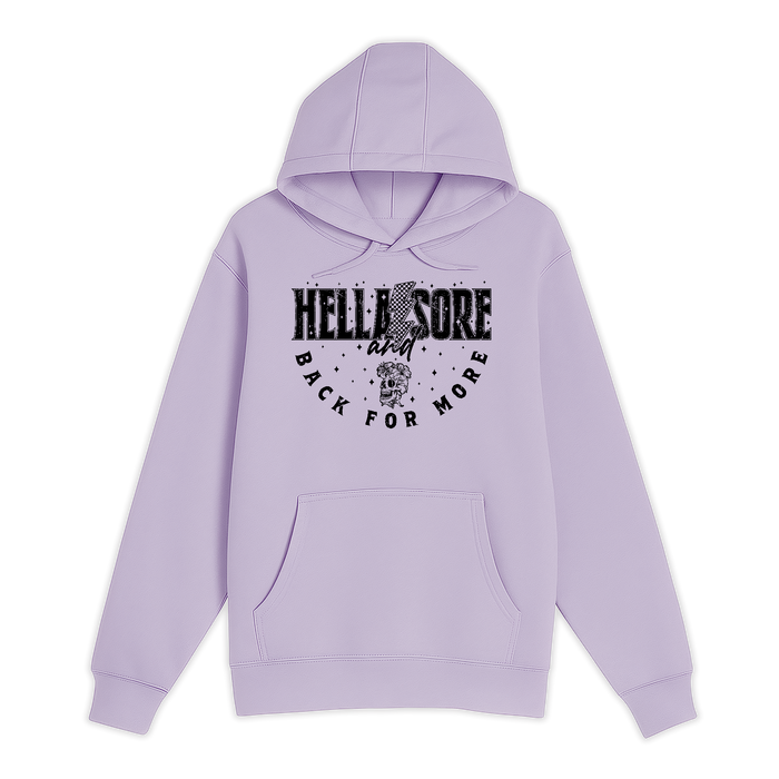 Unisex Small Lilac Pullover Hooded Sweatshirt