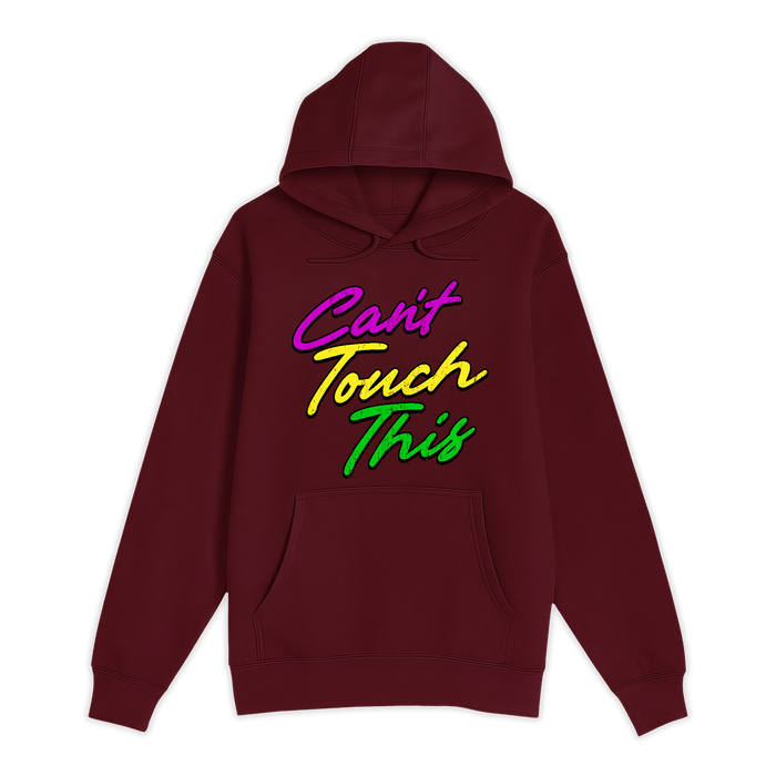 Unisex Small Burgundy Pullover Hooded Sweatshirt