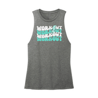 Womens X-Small Dark Gray Muscle Tank