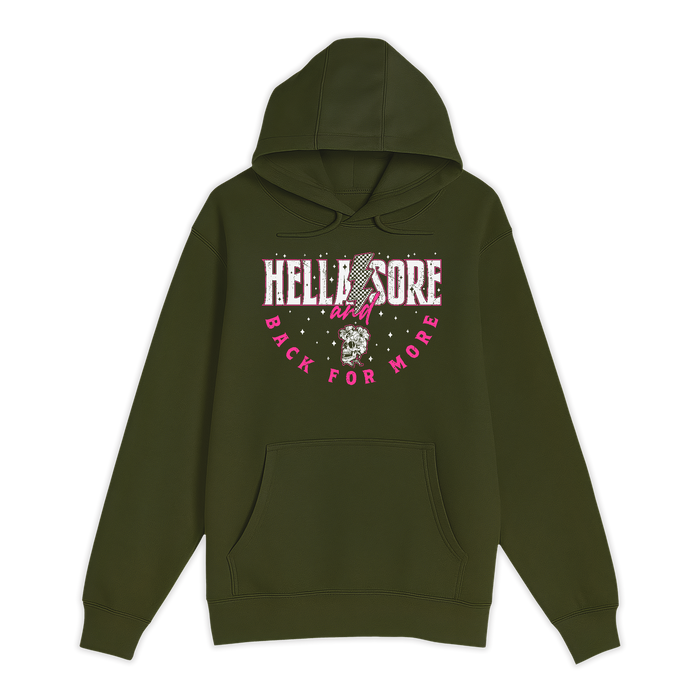 Unisex Small Army Pullover Hooded Sweatshirt