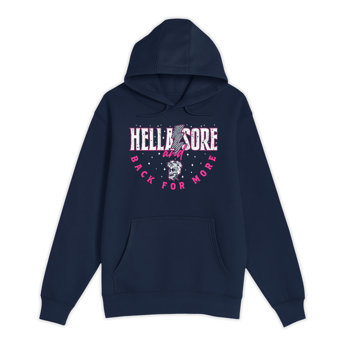 Unisex Small Navy Pullover Hooded Sweatshirt