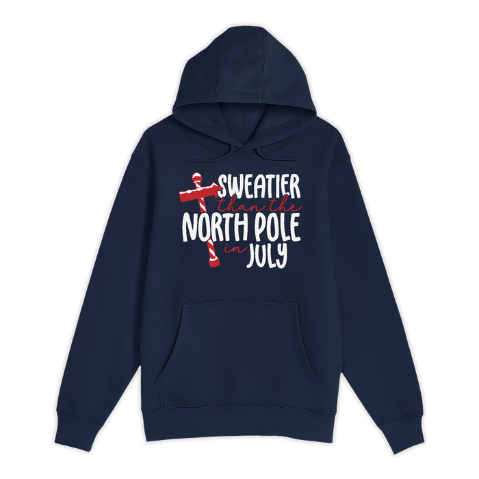 Unisex Small Navy Pullover Hooded Sweatshirt