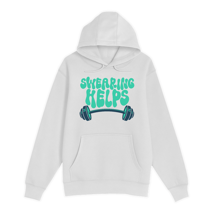 Unisex Small White Pullover Hooded Sweatshirt