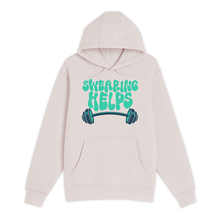 Unisex Small Light Pink Pullover Hooded Sweatshirt