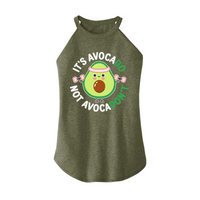 Womens X-Small Military Green Rocker Tank Top