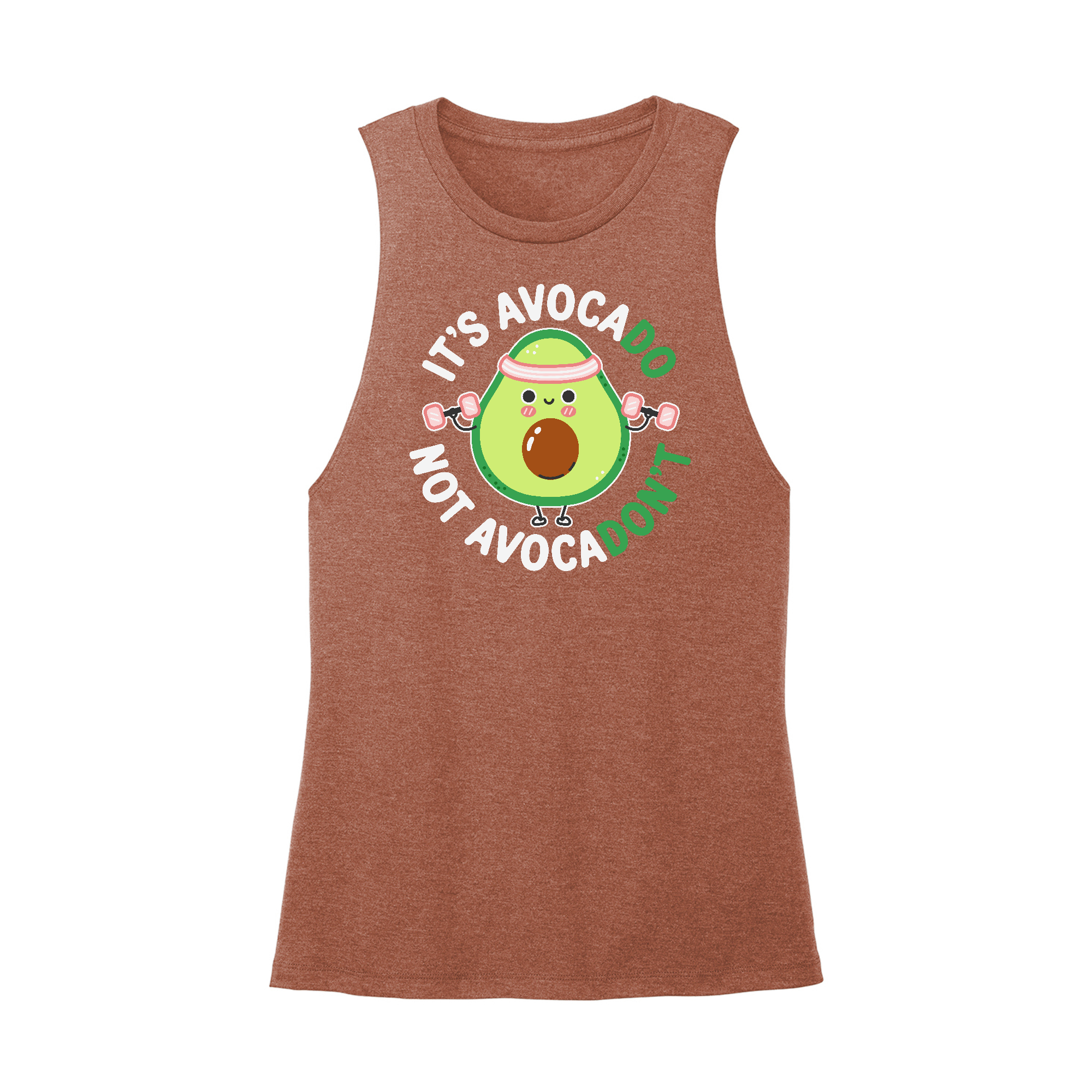 Womens X-Small Brown Muscle Tank