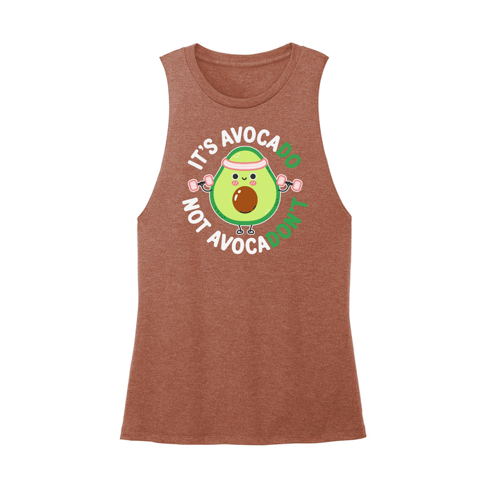 Womens X-Small Brown Muscle Tank
