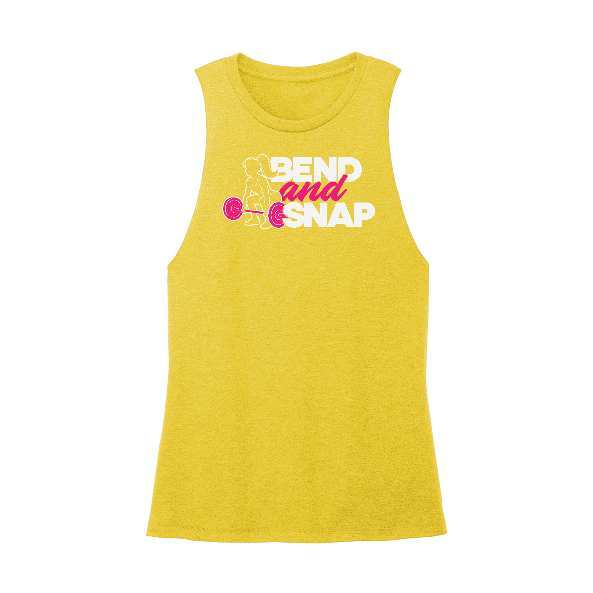 Womens X-Small Yellow Muscle Tank