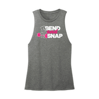 Womens X-Small Dark Gray Muscle Tank