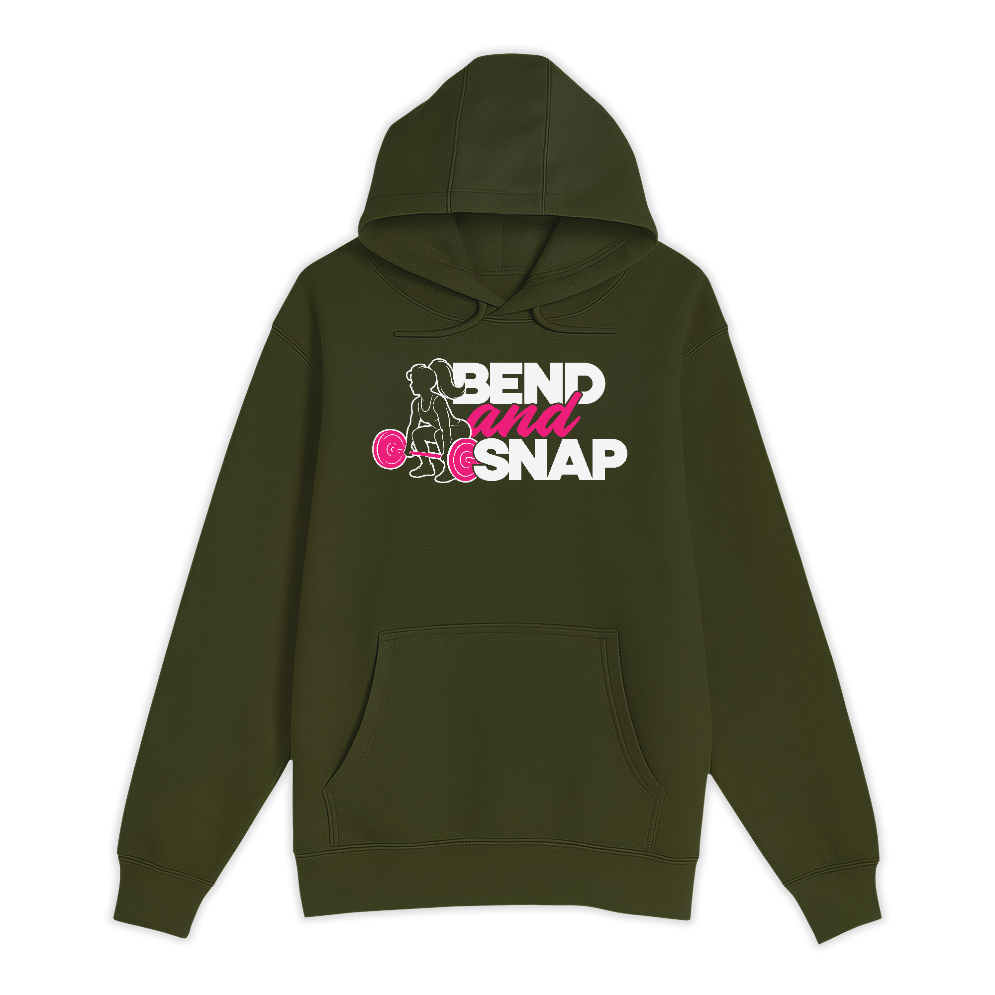 Unisex Small Army Pullover Hooded Sweatshirt