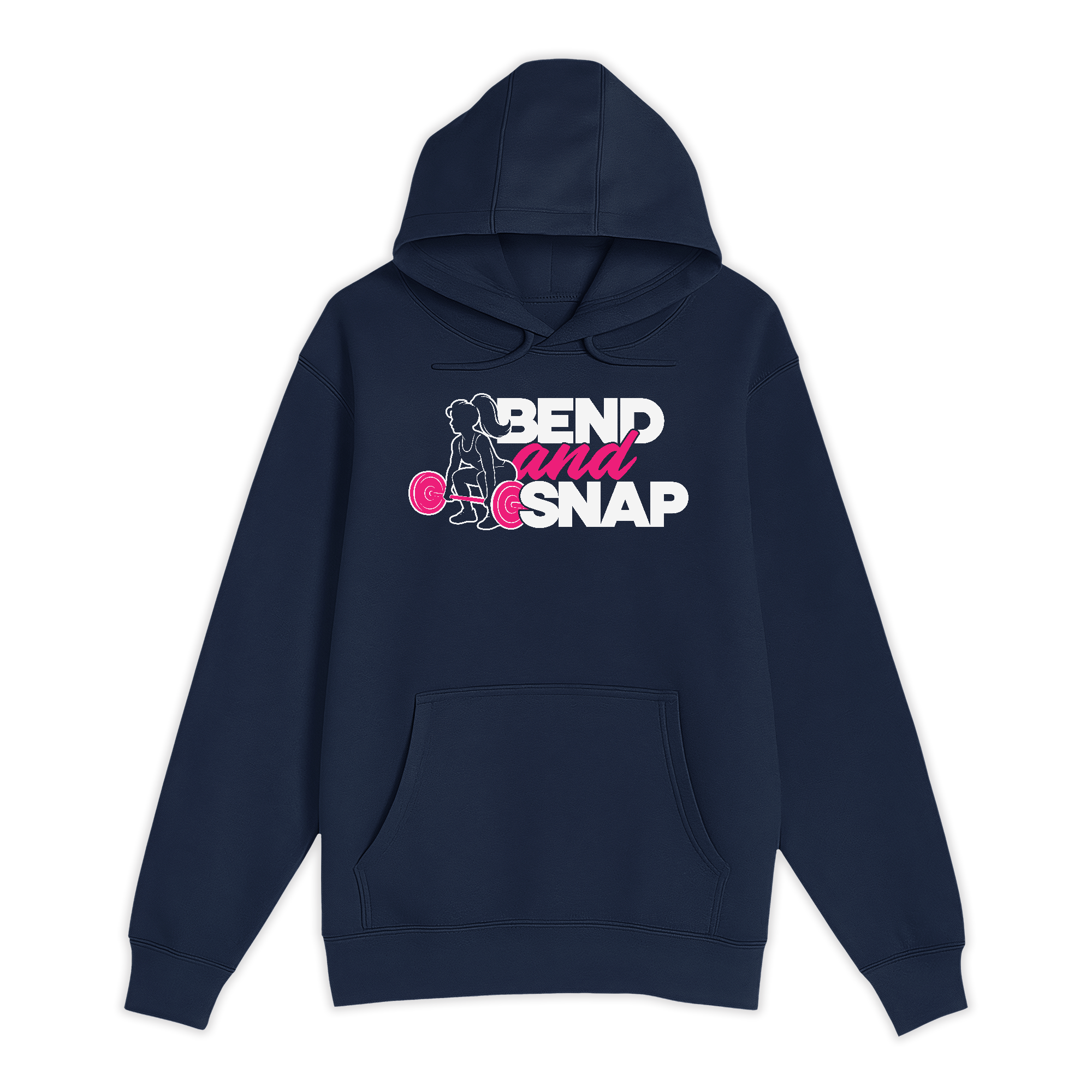 Unisex Small Navy Pullover Hooded Sweatshirt
