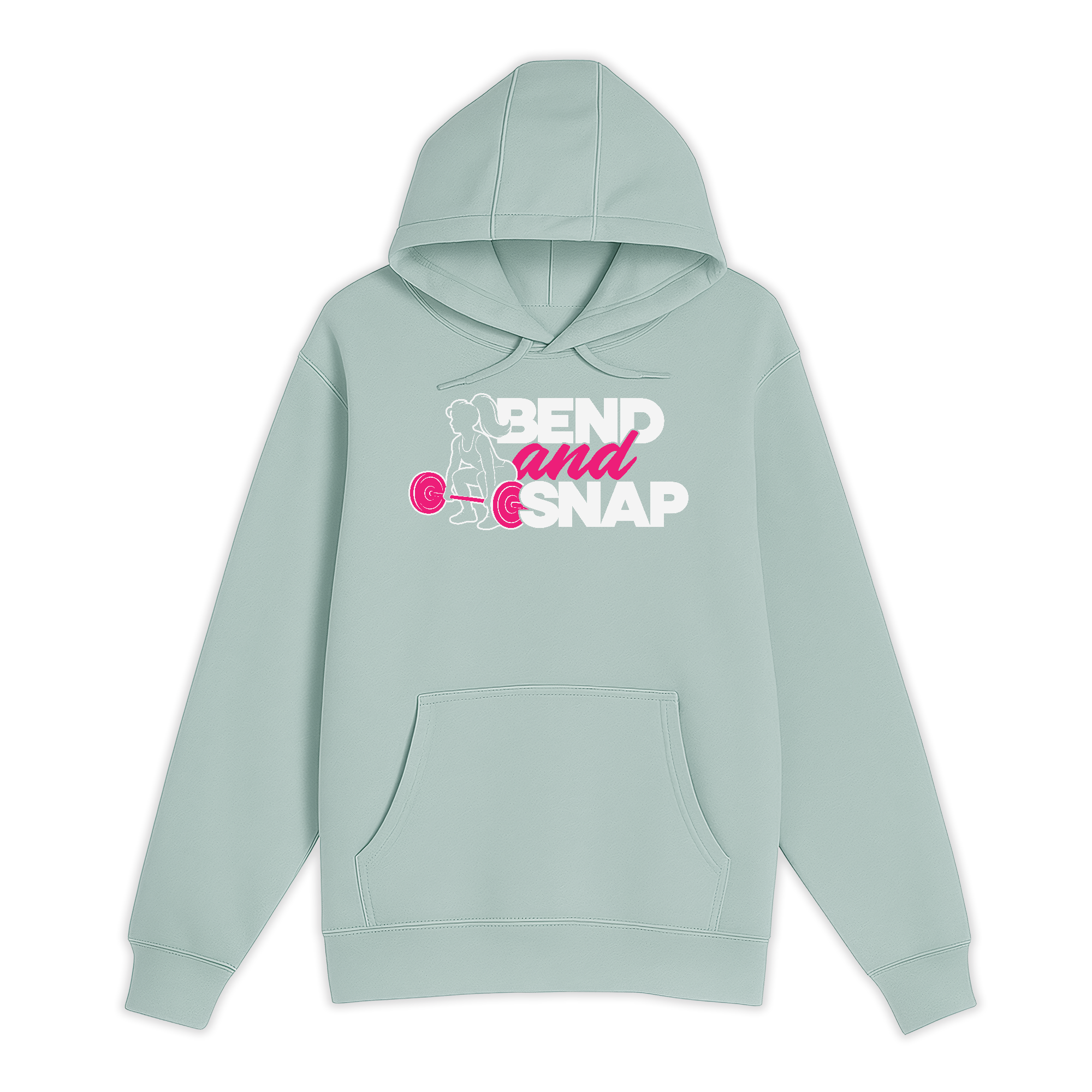 Unisex Small SEA FOAM Pullover Hooded Sweatshirt
