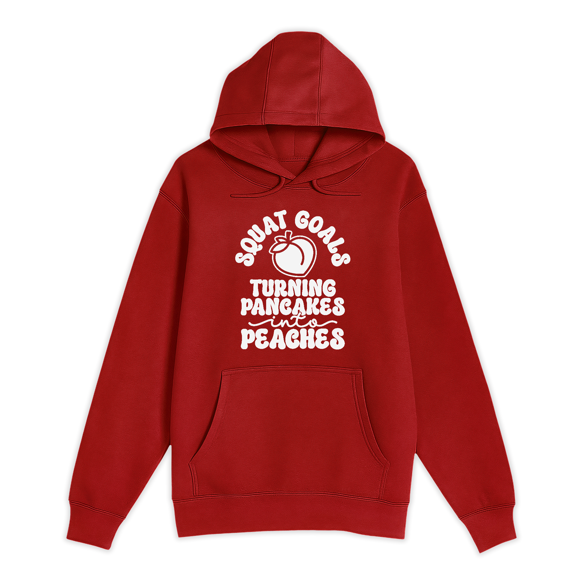 Unisex Small Red Pullover Hooded Sweatshirt