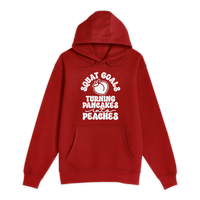 Unisex Small Red Pullover Hooded Sweatshirt