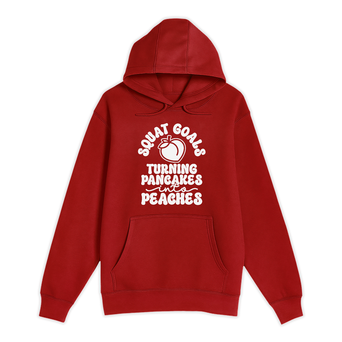 Unisex Small Red Pullover Hooded Sweatshirt