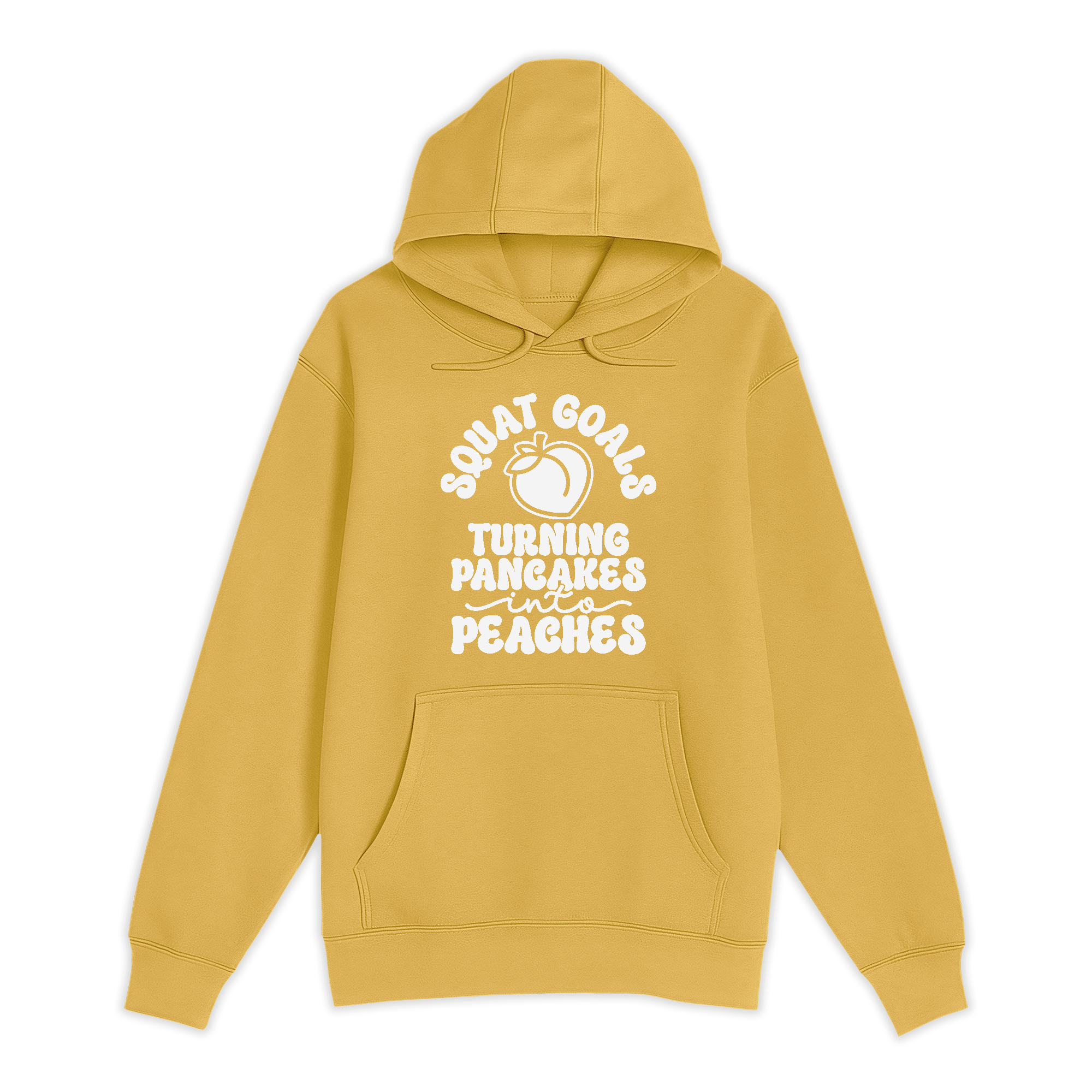 Unisex Small Antique Gold Pullover Hooded Sweatshirt