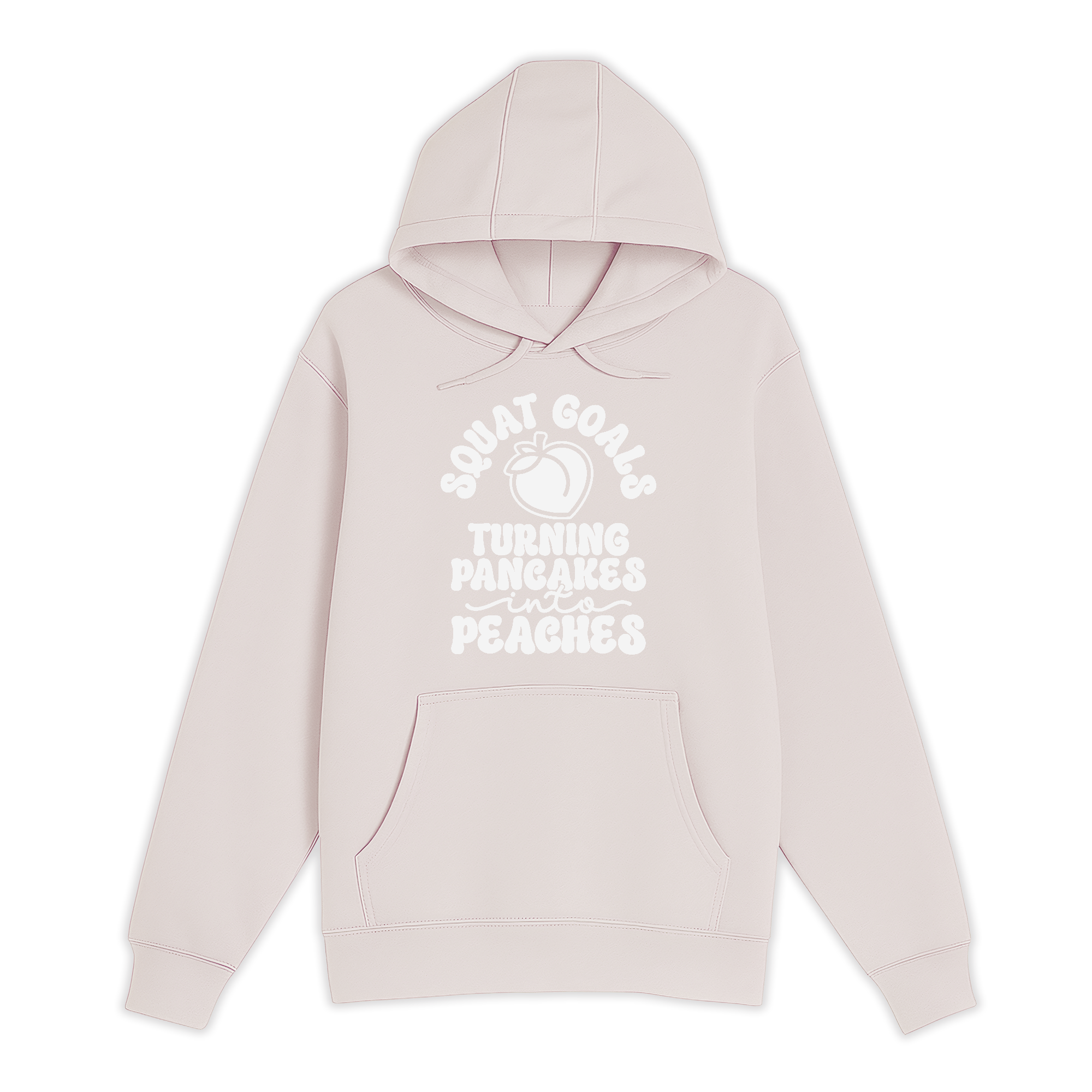 Unisex Small Light Pink Pullover Hooded Sweatshirt