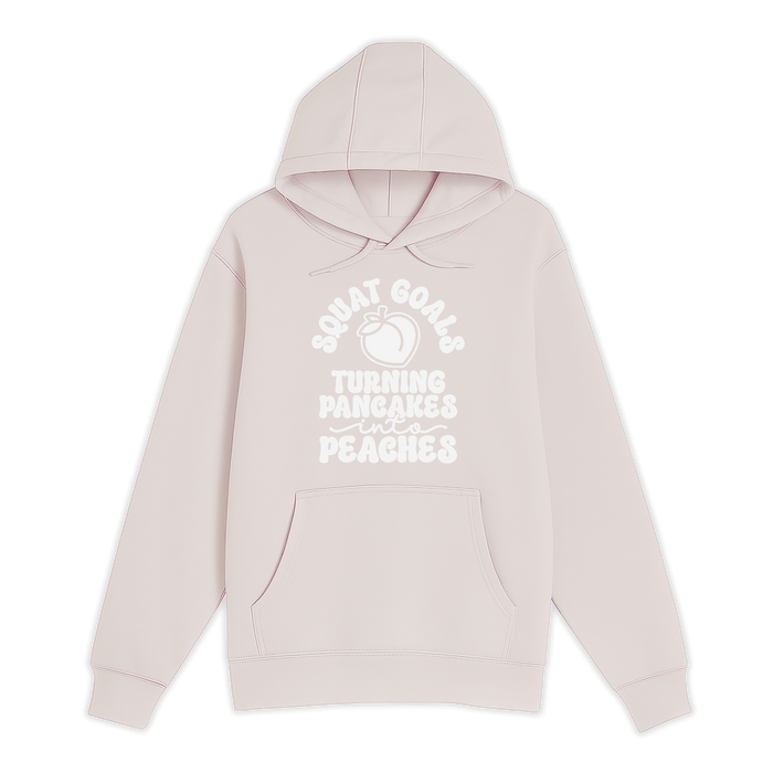 Unisex Small Light Pink Pullover Hooded Sweatshirt