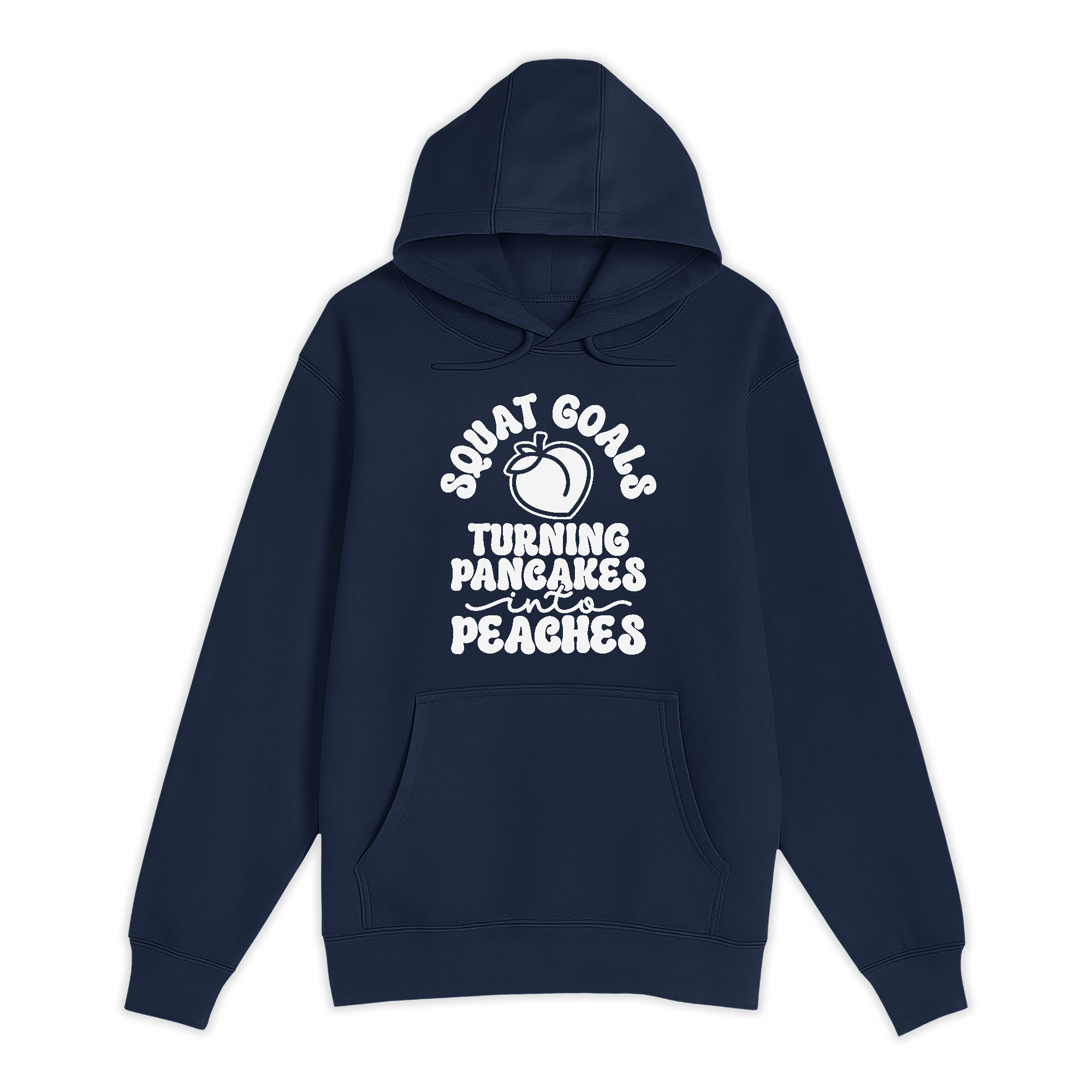 Unisex Small Navy Pullover Hooded Sweatshirt