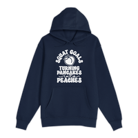Unisex Small Navy Pullover Hooded Sweatshirt