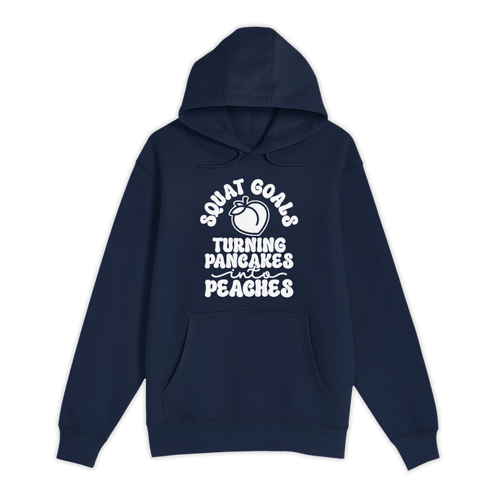 Unisex Small Navy Pullover Hooded Sweatshirt