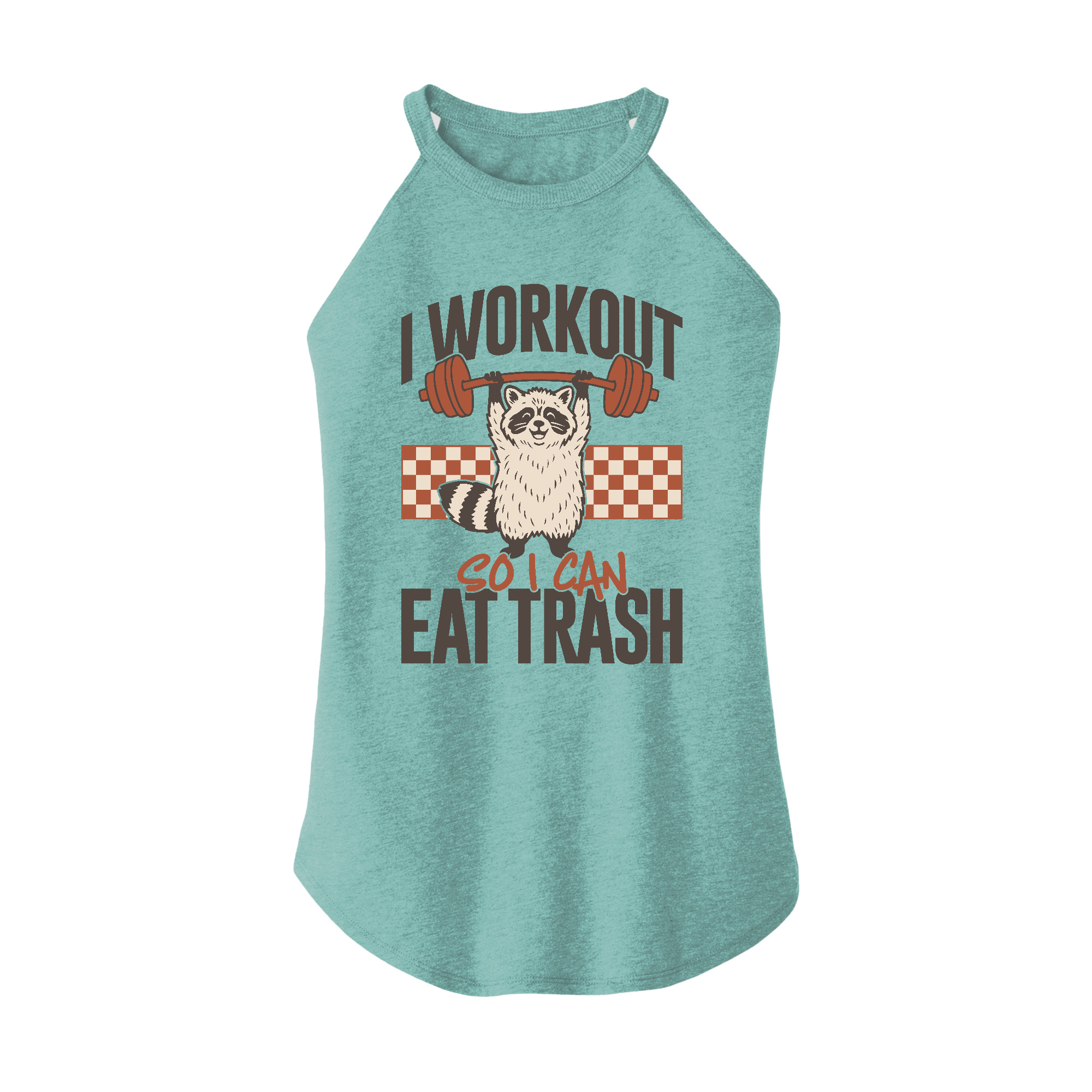 Womens X-Small Teal Rocker Tank Top