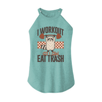 Womens X-Small Teal Rocker Tank Top