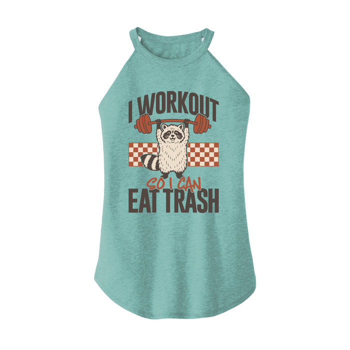 Womens X-Small Teal Rocker Tank Top