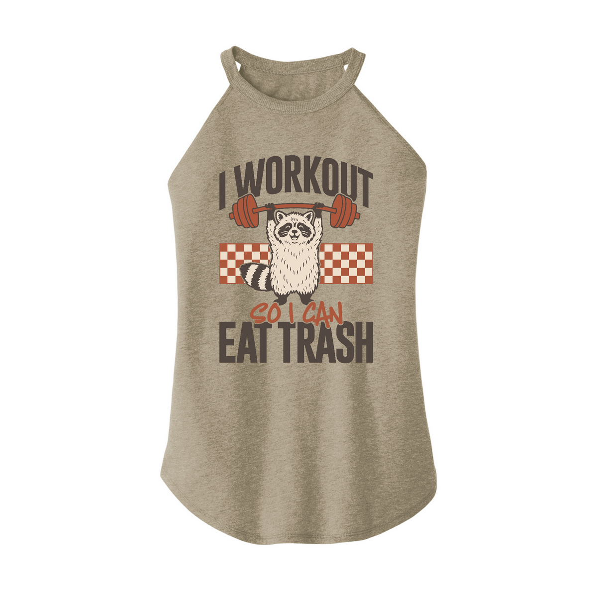 Fitness Tee Co. | I Workout To Eat DRK Women's District Rocker Tank ...
