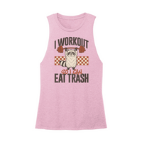 Womens X-Small Light Pink Muscle Tank