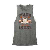 Womens X-Small Dark Gray Muscle Tank