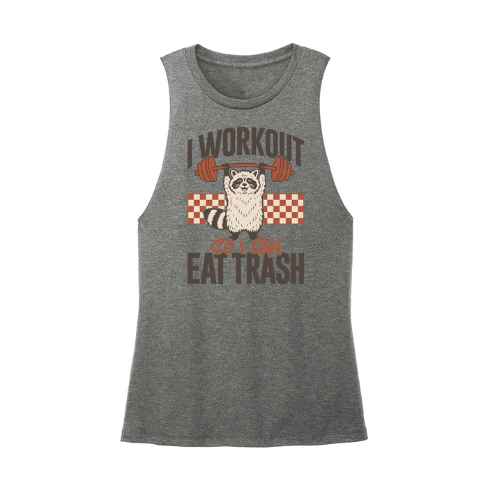 Womens X-Small Dark Gray Muscle Tank