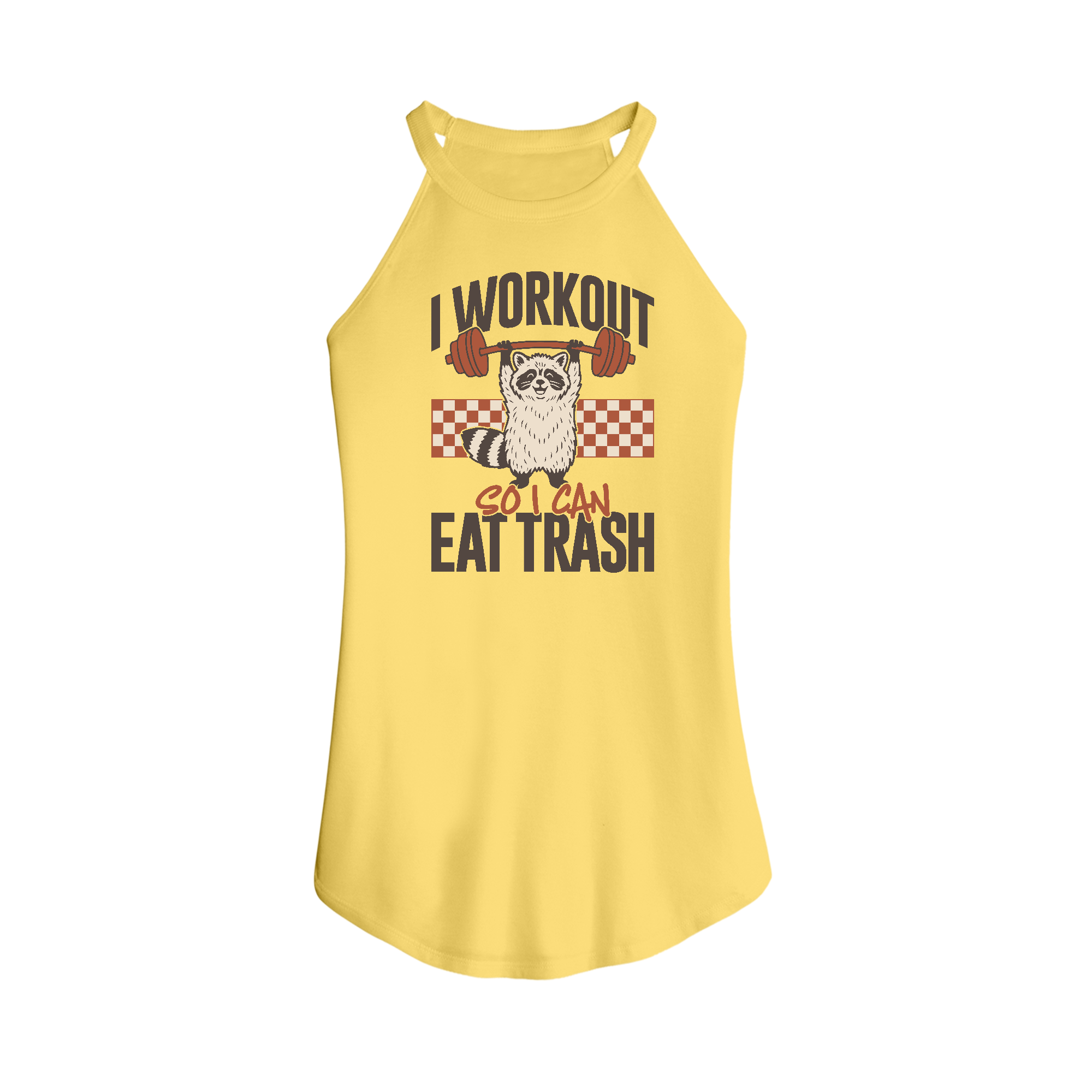 Womens X-Small Yellow Tank Top