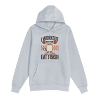 Unisex Small Heather Gray Pullover Hooded Sweatshirt