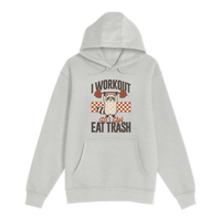 Unisex Small Oatmeal Pullover Hooded Sweatshirt