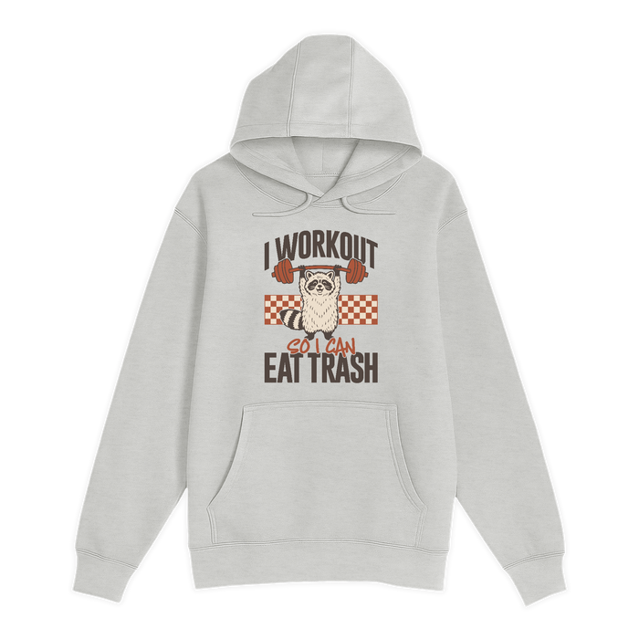 Unisex Small Oatmeal Pullover Hooded Sweatshirt