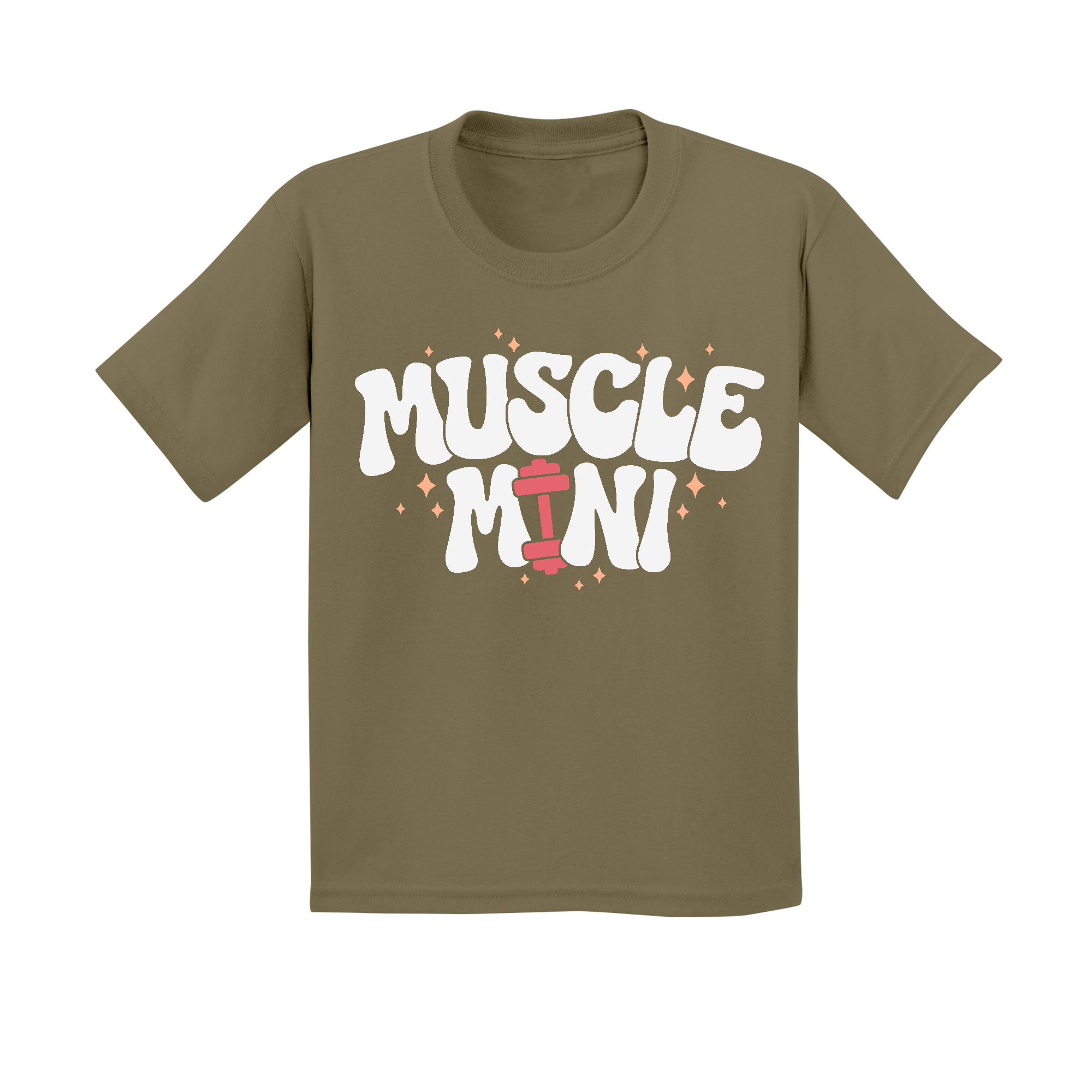 Kids Small Military Green Style_T-Shirt