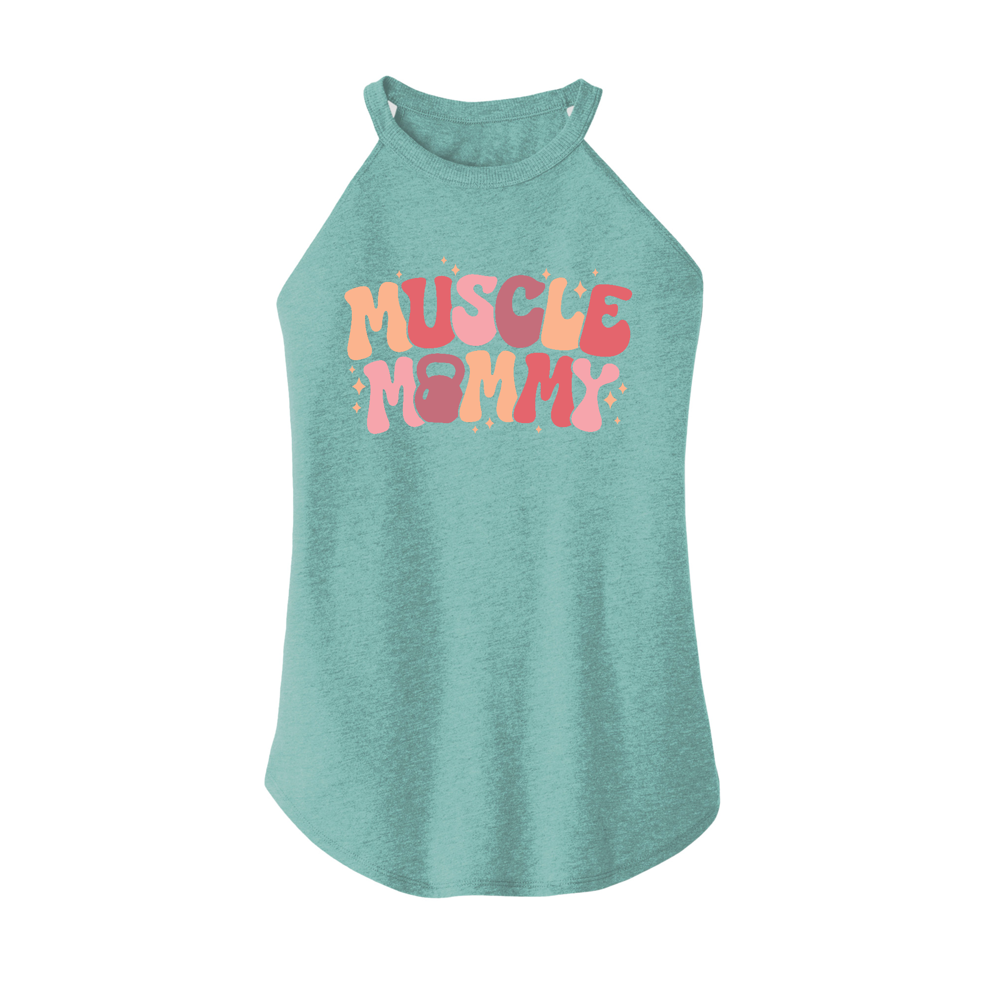 Womens X-Small Teal Rocker Tank Top