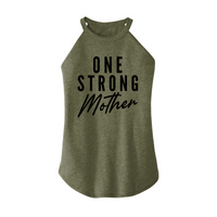 Womens X-Small Military Green Rocker Tank Top