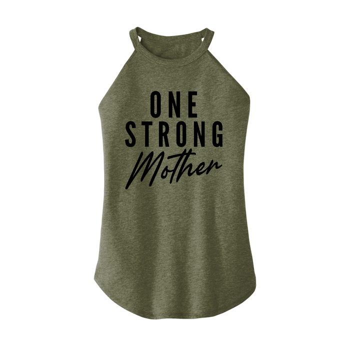 Womens X-Small Military Green Rocker Tank Top