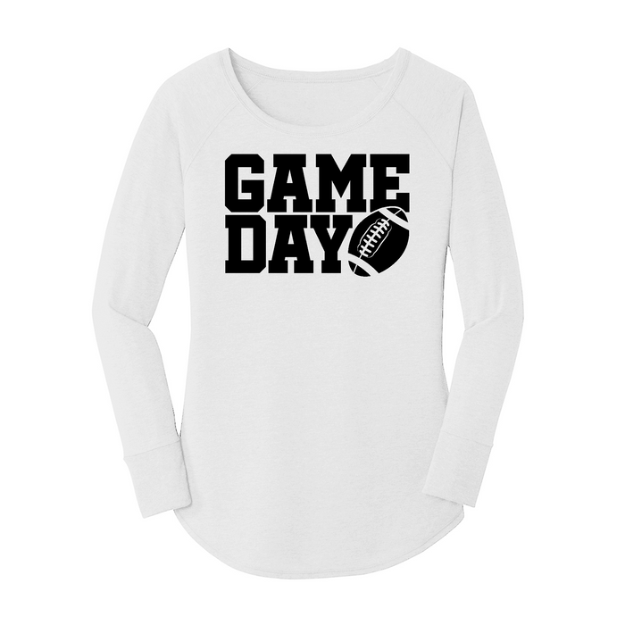 Womens X-Small White Long Sleeve Tunic Tee