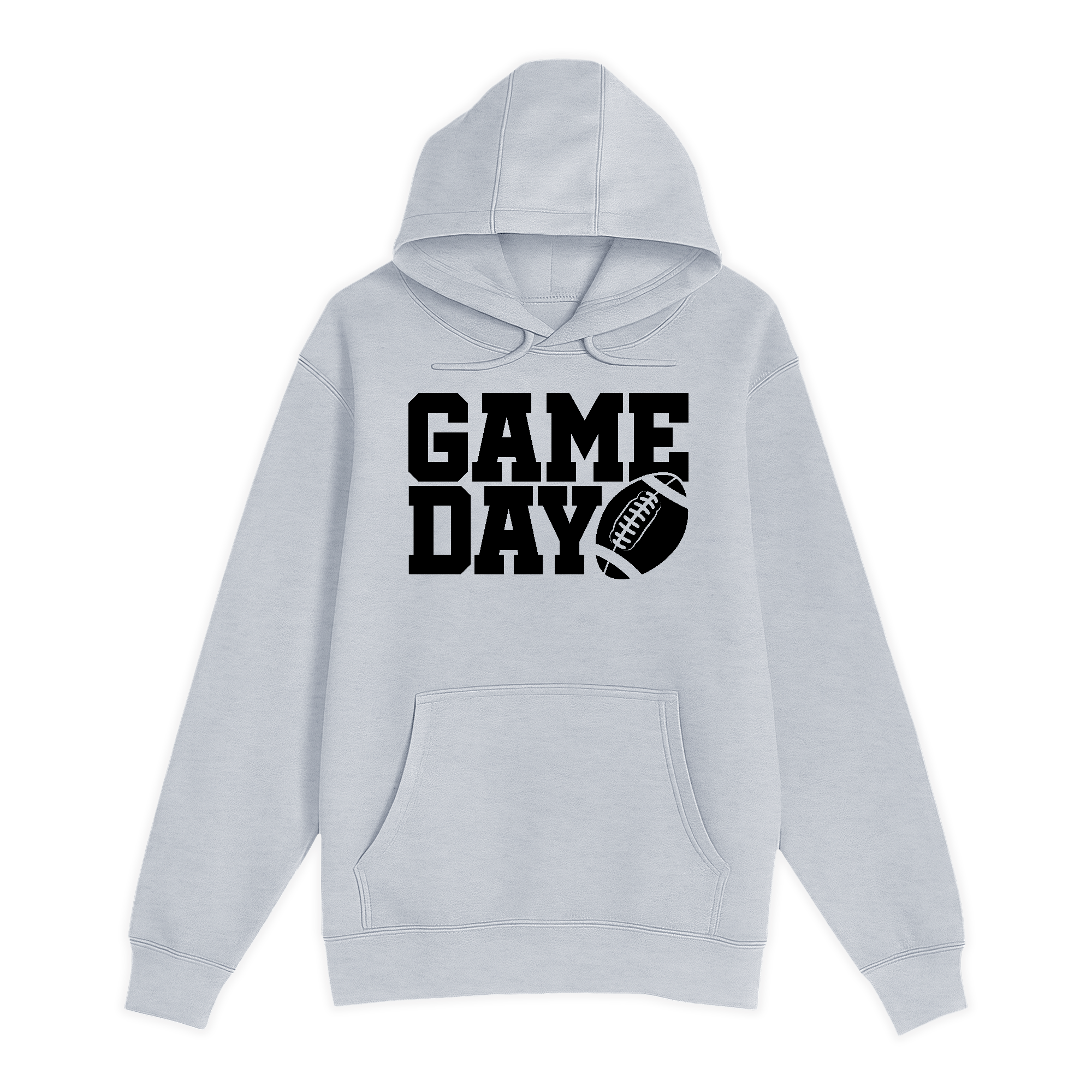 Unisex Small Heather Gray Pullover Hooded Sweatshirt