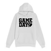 Unisex Small White Pullover Hooded Sweatshirt
