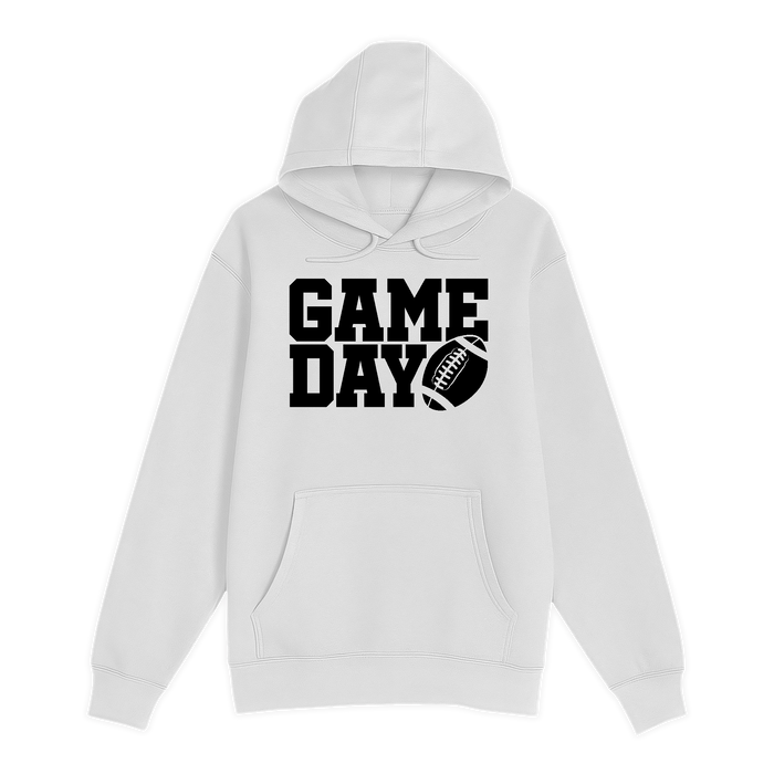 Unisex Small White Pullover Hooded Sweatshirt