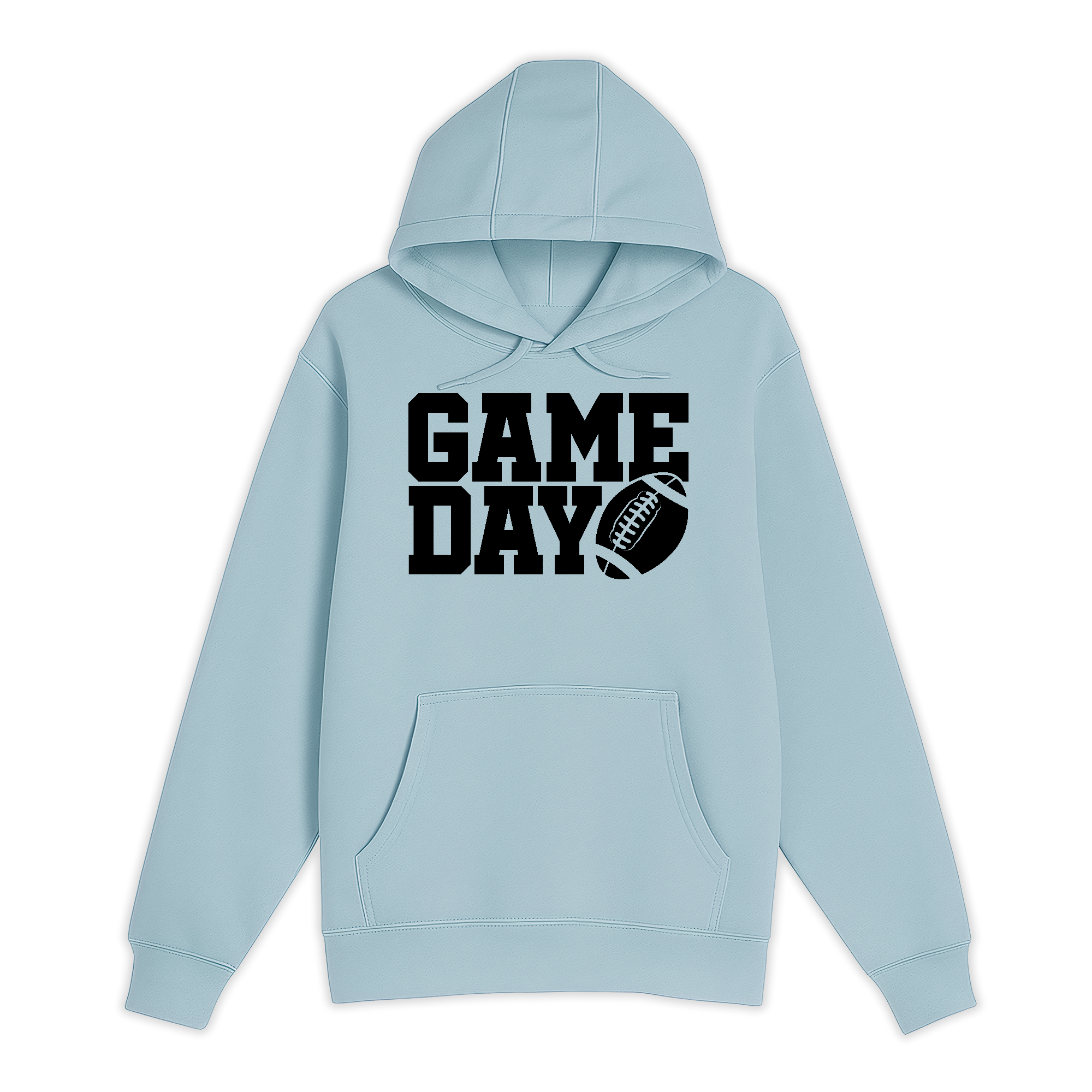 Unisex Small Blue Mist Pullover Hooded Sweatshirt