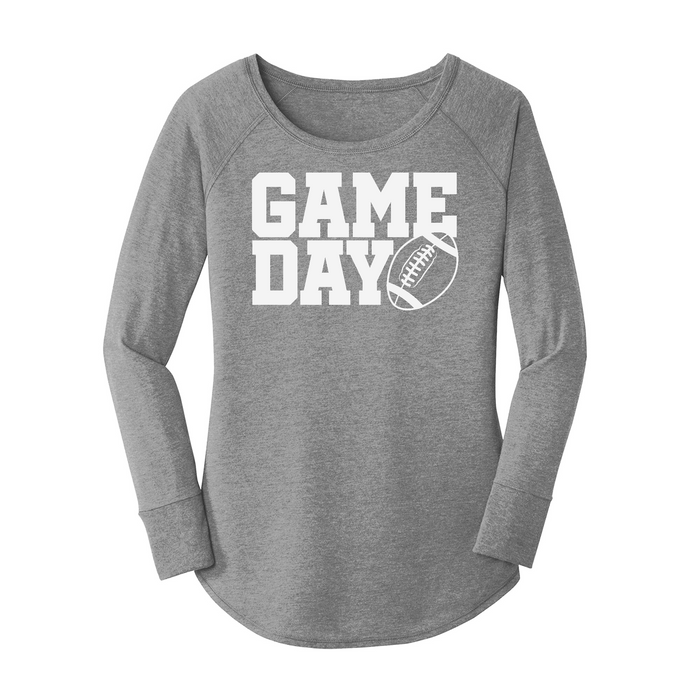 Womens X-Small Grey Long Sleeve Tunic Tee