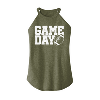Womens X-Small Military Green Rocker Tank Top