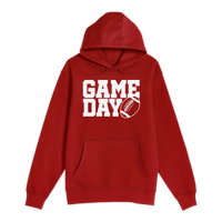 Unisex Small Red Pullover Hooded Sweatshirt