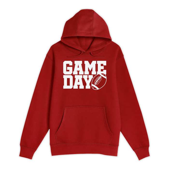 Unisex Small Red Pullover Hooded Sweatshirt